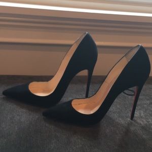 Christian Louboutin  So Kate black suede pump